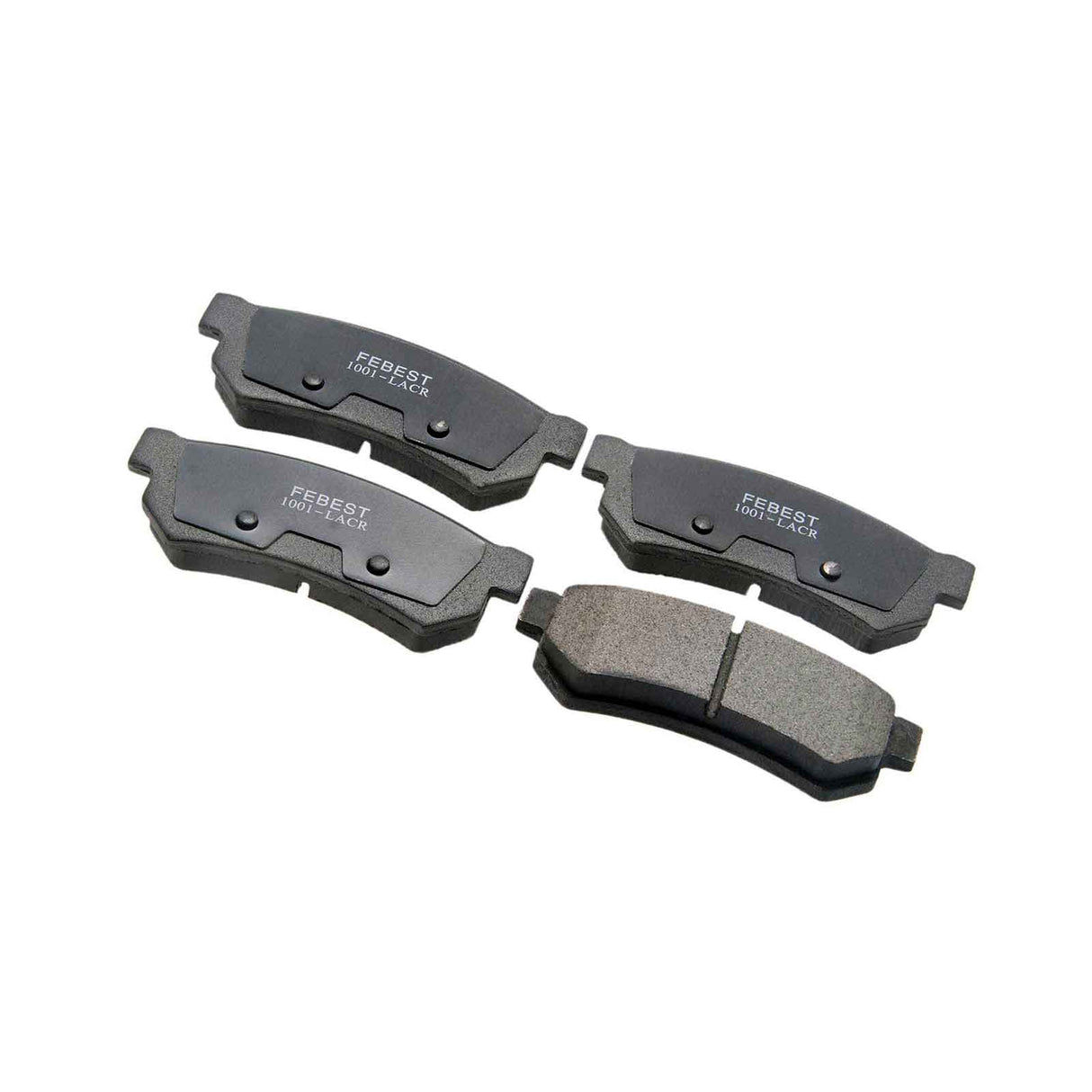 1001-LACR - PAD KIT, DISC BRAKE, REAR (WITH ANTI SQUEAL SHIM) Braking System, Brake Pads
