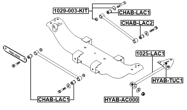 1029-003-KIT - REPAIR KIT, CAMBER ADJUSTING ECCENTRIC BOLT