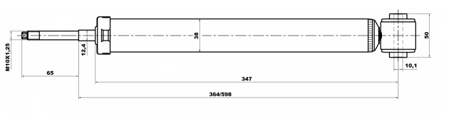 10656576R - REAR SHOCK ABSORBER