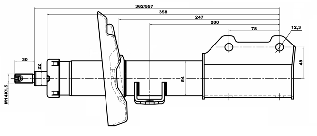 10660581FR - SHOCK ABSORBER FRONT RIGHT