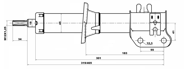 10667898FL - SHOCK ABSORBER FRONT LEFT