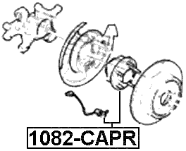 1082-CAPR - REAR WHEEL HUB