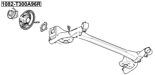 1082-T300A96R - REAR WHEEL HUB
