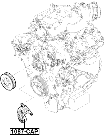 1087-CAP - TENSION PULLEY