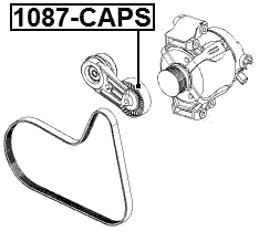 1087-CAPS - TENSION PULLEY