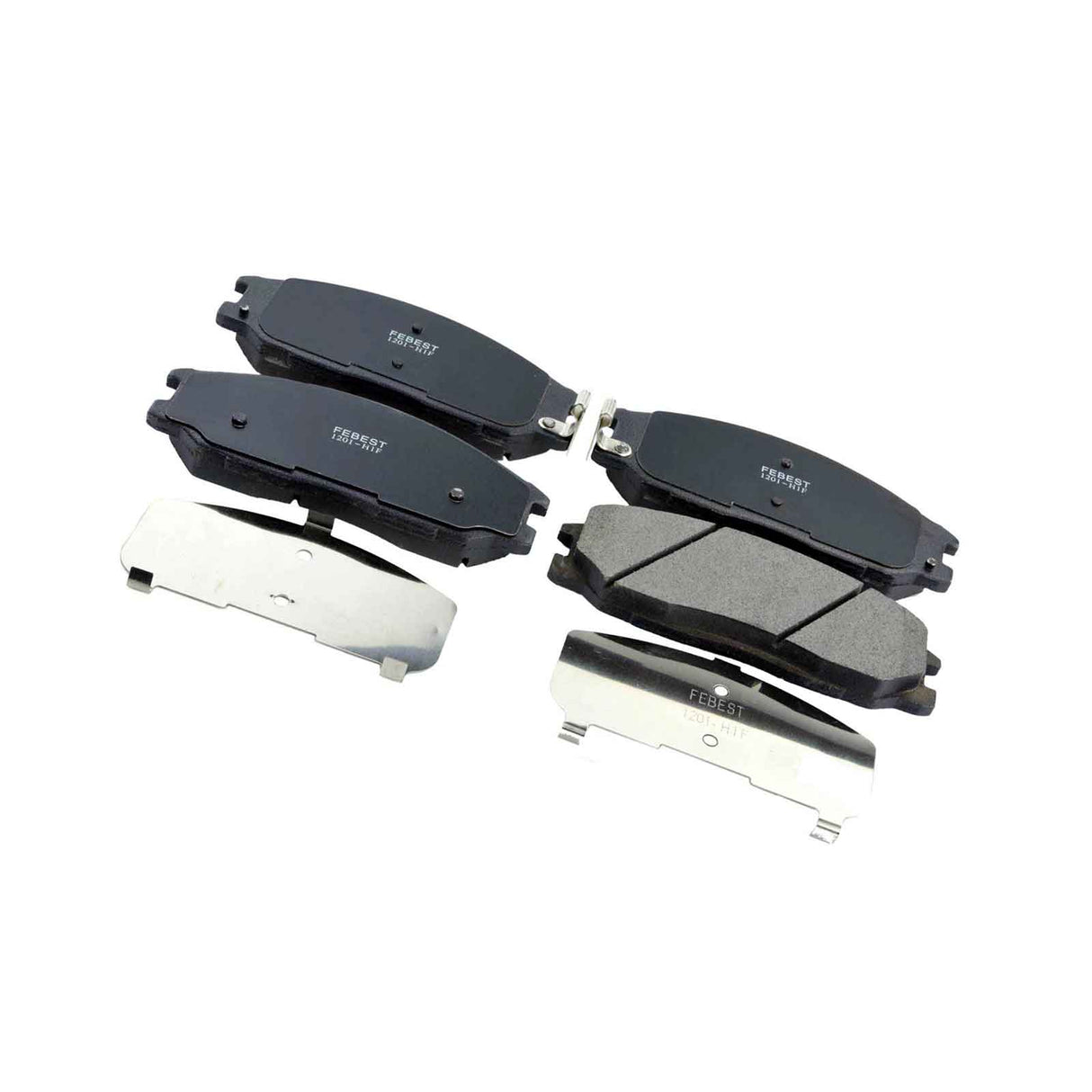 1201-H1F - PAD KIT, DISC BRAKE, FRONT - KIT (WITH ANTI SQUEAL SHIM) Braking System, Brake Pads