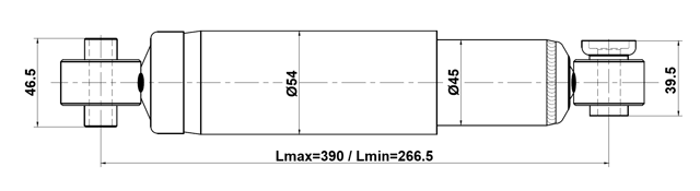 12110-024R - REAR SHOCK ABSORBER GAS.TWIN TUBE