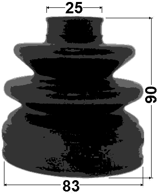 1215-SANFELH - BOOT INNER CV JOINT KIT 83X90X25