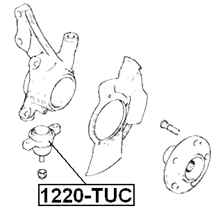 1220-TUC - BALL JOINT FRONT STEERING KNUCKLE