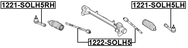 1221-SOLH5RH - STEERING TIE ROD END RIGHT