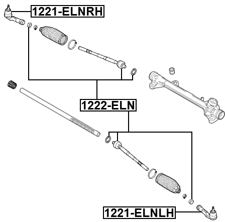 1222-ELN - STEERING TIE ROD