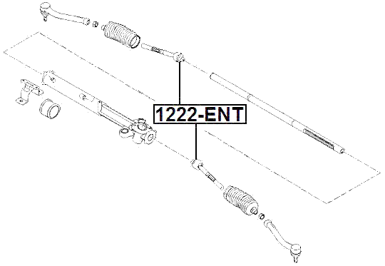 1222-ENT - STEERING TIE ROD