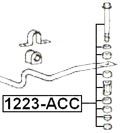 1223-ACC - FRONT STABILIZER LINK / SWAY BAR LINK