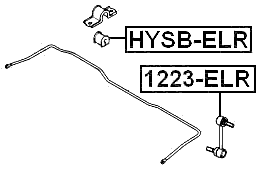 1223-ELR - REAR STABILIZER LINK