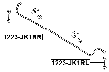 1223-JK1RL - REAR LEFT STABILIZER LINK