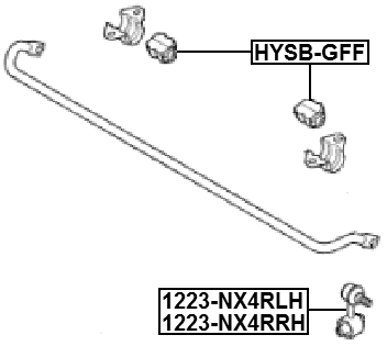 1223-NX4RLH - REAR LEFT STABILIZER LINK