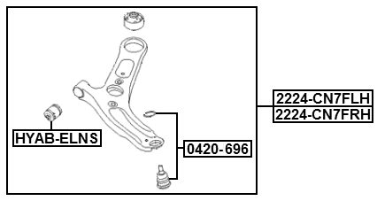 1224-CN7FLH - LEFT LOWER FRONT ARM