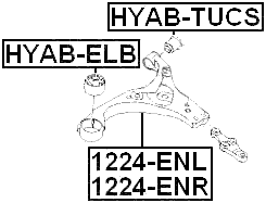 1224-ENR - RIGHT FRONT ARM