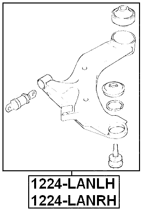1224-LANLH - LEFT FRONT ARM