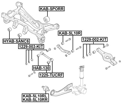 1225-TUCRF - REAR FRONT TRANSVERSE LINK