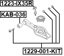 1229-001-KIT - REPAIR KIT, CAMBER ADJUSTING ECCENTRIC BOLT