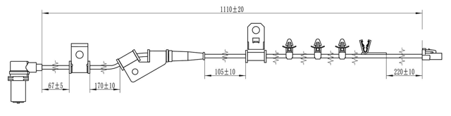 12606-005 - ABS SENSOR FRONT LEFT