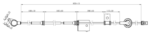 12606-009 - ABS SENSOR FRONT LEFT