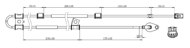 12606-012 - ABS SENSOR FRONT RIGHT