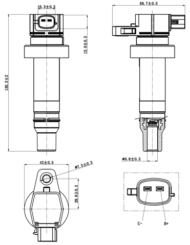 12640-001 - IGNITION COIL