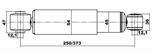12650901R - REAR SHOCK ABSORBER