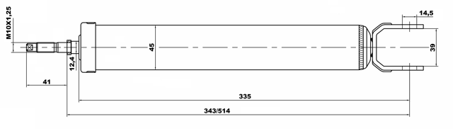 12650914R - REAR SHOCK ABSORBER