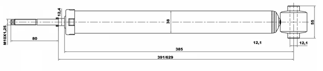 12656601R - REAR SHOCK ABSORBER