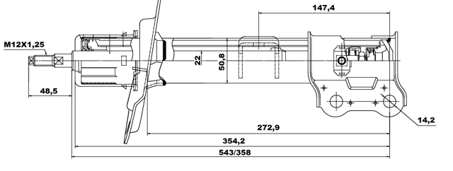 12660597FR - SHOCK ABSORBER FRONT RIGHT