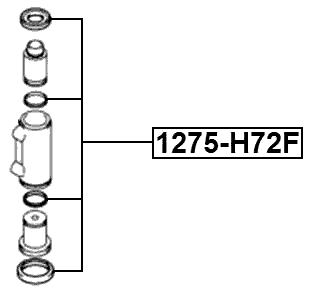 1275-H72F - FRONT BRAKE CALIPER REPAIR KIT (SET FOR ONE SIDE)