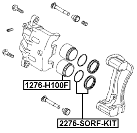 1276-H100F - FRONT CALIPER PISTON D46