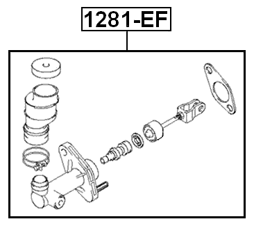 1281-EF - CLUTCH MASTER CYLINDER