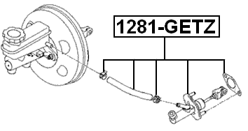 1281-GETZ - CLUTCH MASTER CYLINDER