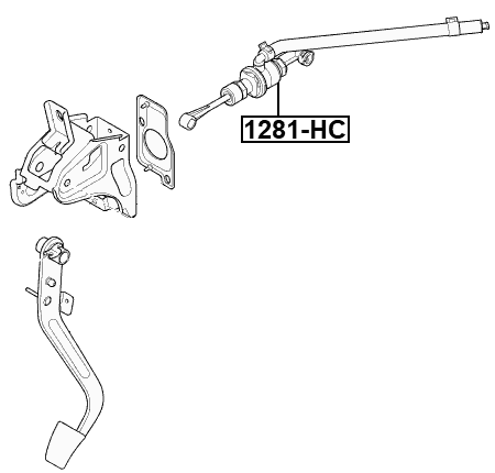 1281-HC - CLUTCH MASTER CYLINDER