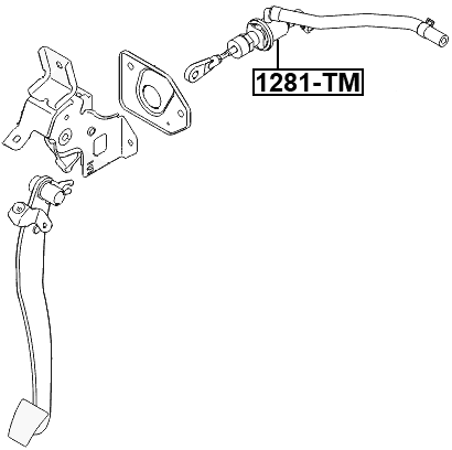 1281-TM - CLUTCH MASTER CYLINDER