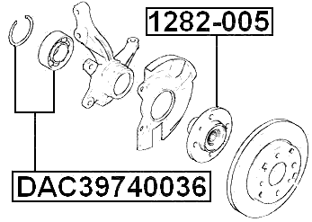1282-005 - FRONT WHEEL HUB