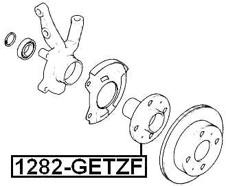 1282-GETZF - FRONT WHEEL HUB
