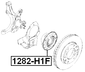 1282-H1F - FRONT WHEEL HUB