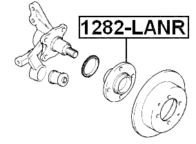 1282-LANR - REAR WHEEL HUB