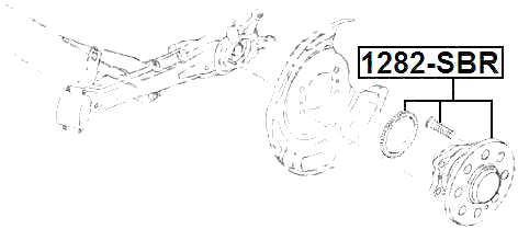 1282-SBR - REAR WHEEL HUB