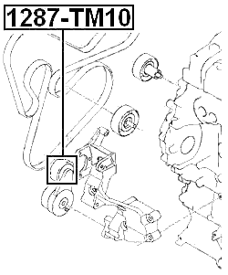 1287-TM10 - PULLEY TENSIONER KIT