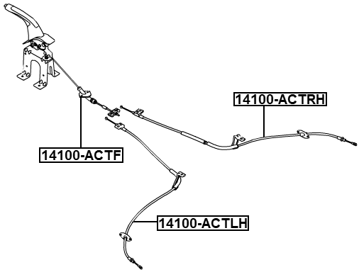 14100-ACTF - PARKING BRAKE CABLE