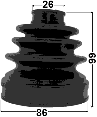 1415-NARH - BOOT INNER CV JOINT KIT 86X99X26