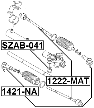 1421-NA - STEERING TIE ROD END