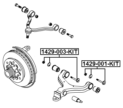 1429-003-KIT - REPAIR KIT, CAMBER ADJUSTING ECCENTRIC BOLT