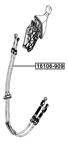 16106-909 - TRANSMISSION GEAR CHANGE CABLE